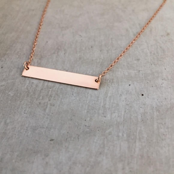 ❤️4 for $20 Sale❤️ Rose/Gold  & Gold bar necklace - Picture 4 of 4